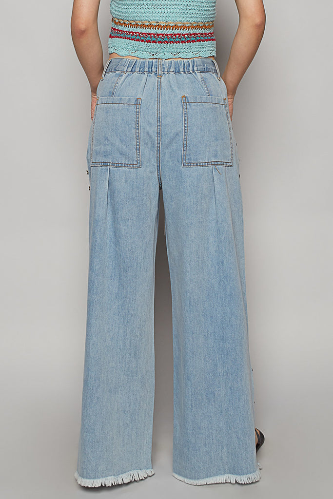 Jeans Large Femme Pepe Jeans London - Taille 34, Coupe Bootcut, Occasion Très Bon état