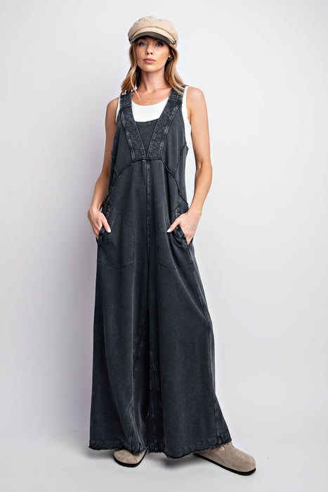 Jumpsuit Salopette Sayu Noir Délavé