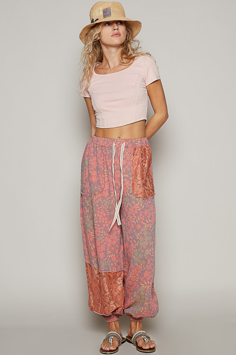 Pantalon Aladin Multi Rose