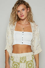 Cardigan Crochet Naturel
