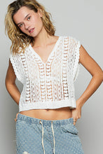 Top Crochet Blanc