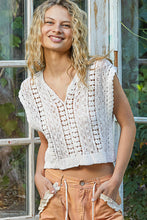 Top Crochet Blanc