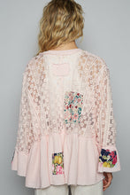 Cardigan Dentelle Broderie Romantique Pétale