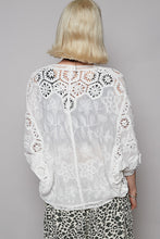Cardigan Crochet Blanc