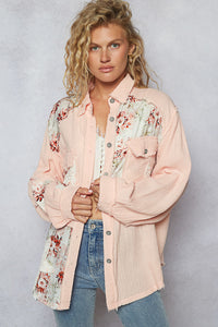 Chemise Bohème Coton Gaufré Pétale