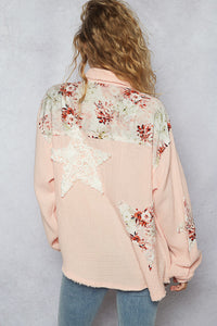 Chemise Bohème Coton Gaufré Pétale