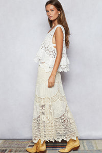 Jupe Crochet Naturel