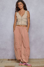 Pantalon Aladin Coton Rose Flamant