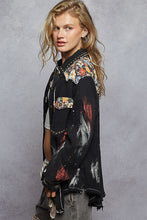 Chemise Noir Cowgirl