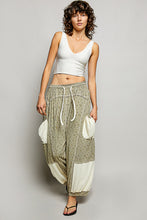Pantalon Ample Imprimé Sauge