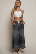Pantalon Maille Noir Ample