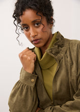 Jacket Bomber Olive Suède FDJ
