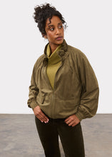 Jacket Bomber Olive Suède FDJ