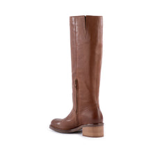 Botte Cavalière Sand en Cuir Camel