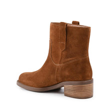 Botte COSY Courte  Sand en Cuir Camel