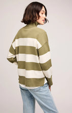 Pull Rayure Kaki Go to School Gentle Fawn