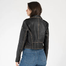 Veste en Cuir Sharon Noir