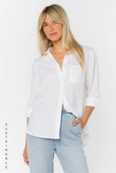 Chemise Elisa Blanc Lin Velvet Heart