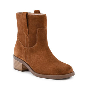 Botte COSY Courte  Sand en Cuir Camel