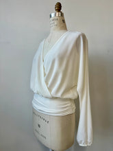 Blouse Camille Colle en V Blanc de Kollontai