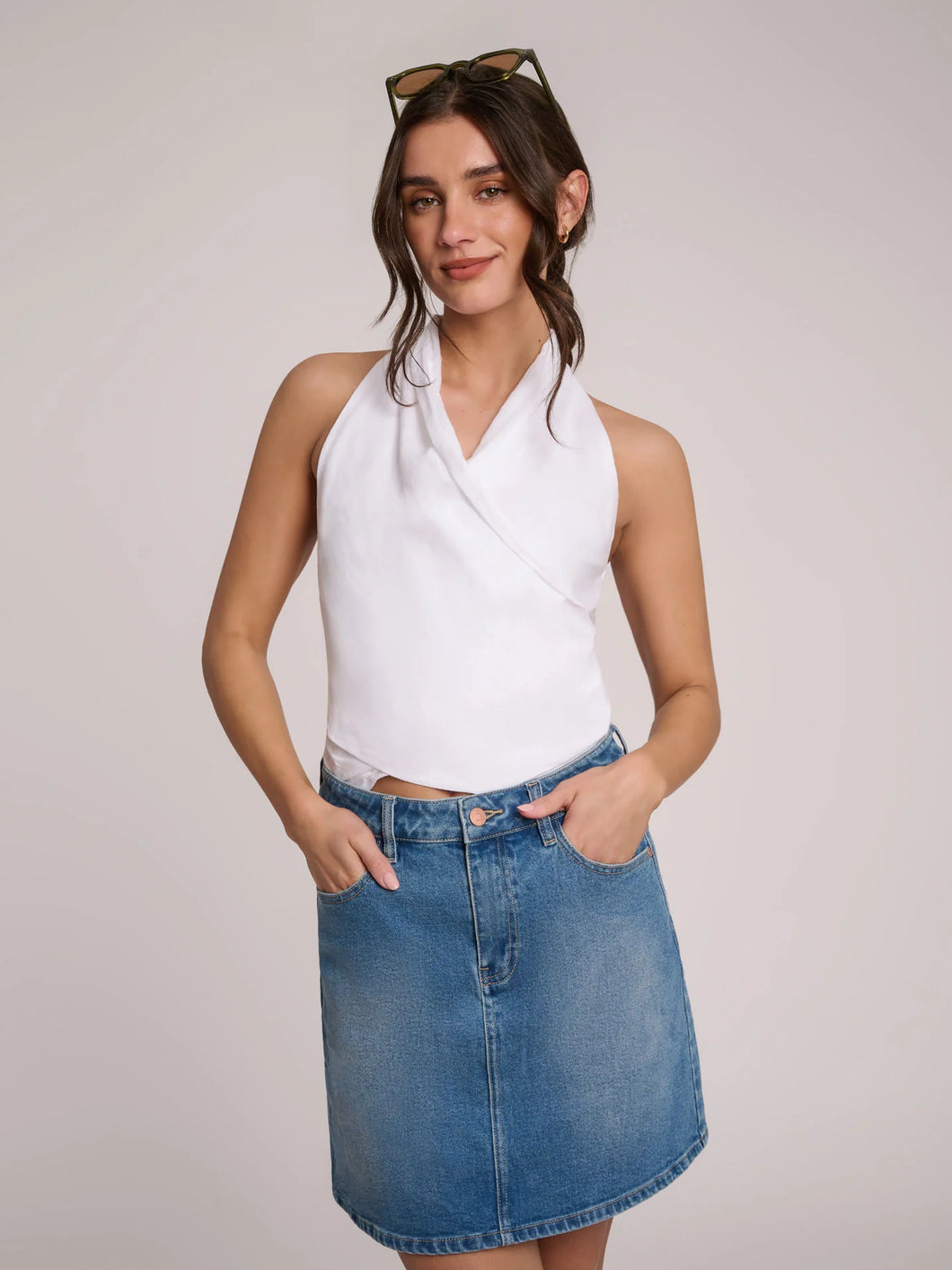 Jupe Court Jeans De Yoga Jeans