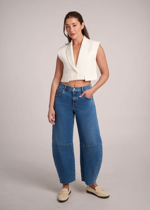 Jeans Malia Barrel Denim Bleu Yoga Jeans