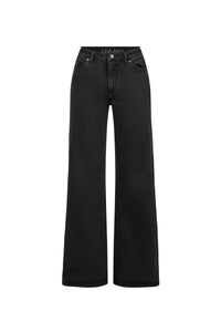 LILY WIDE LEG JEANS / MAIA YOGA JEANS NOIR