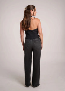 LILY WIDE LEG JEANS / MAIA YOGA JEANS NOIR