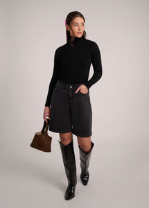 Short Bermuda Jorts NOIR Yoga Jeans