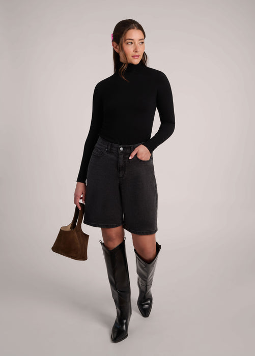 Short Bermuda Jorts NOIR Yoga Jeans