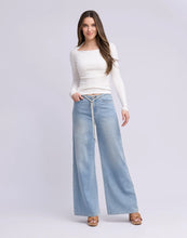 JEANS HARRIET JAMBE LARGE LILY BLEU DENIM YOGA JEANS