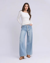 JEANS HARRIET JAMBE LARGE LILY BLEU DENIM YOGA JEANS