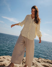 PANTALON COURT À JAMBES LARGES EN LIN / SOFIA de YOGA JEANS