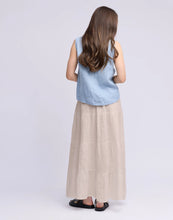 JUPE LONGUE EN LIN / LUCIA Beige de YOGA JEANS