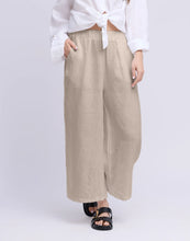 PANTALON COURT À JAMBES LARGES EN LIN / SOFIA de YOGA JEANS