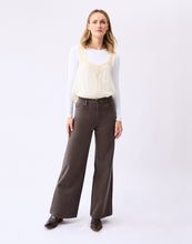 Jeans Denim Lily Jambe Large Chocolat