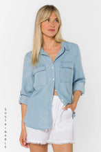 Chemise Telma Bleu Délavé Tencel