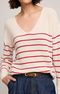 Pull Chandail Tucker Stripe Rouge Gentle Fawn