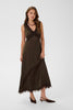 Robe Satin TeaganSZ Chocolat Saint Tropez