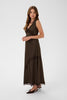 Robe Satin TeaganSZ Chocolat Saint Tropez