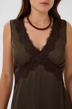 Robe Satin TeaganSZ Chocolat Saint Tropez