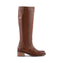 Botte Cavalière Sand en Cuir Camel