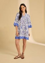 Robe col en v à manches cloche FDJ