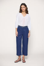 Pantalon Jambe Droite Bleu Marin