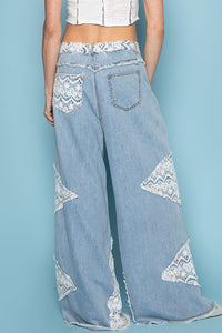 Pantalon Jean Vintage Bleu Denim