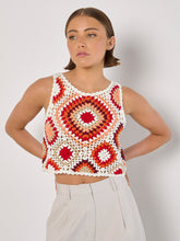 Cami Crochet Rouge