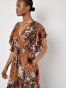 Robe Maxi à Manche Bohème
