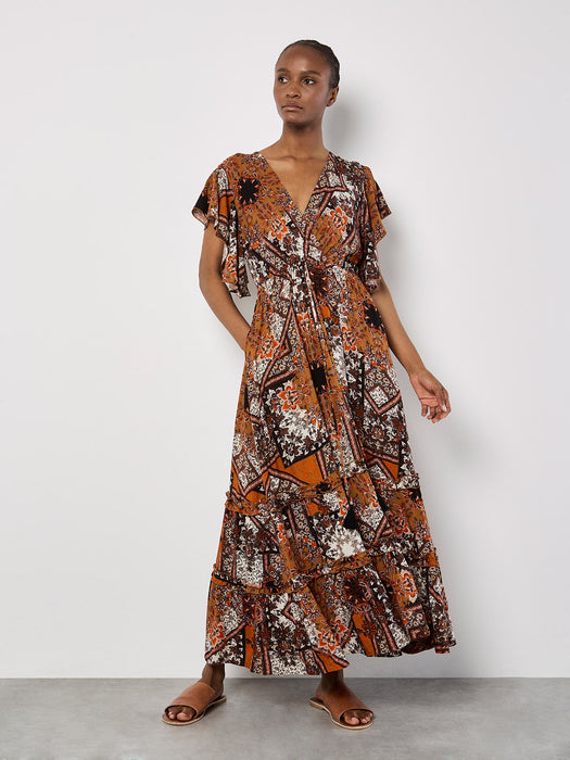 Robe Maxi à Manche Bohème
