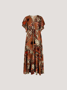 Robe Maxi à Manche Bohème