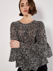 Blouse Chic Imprimé Cachemire